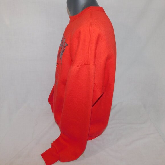 Vintage Marshlands Canada Red Embroidered Loon Bird Crewneck Sweatshirt Mens L - Picture 6 of 7